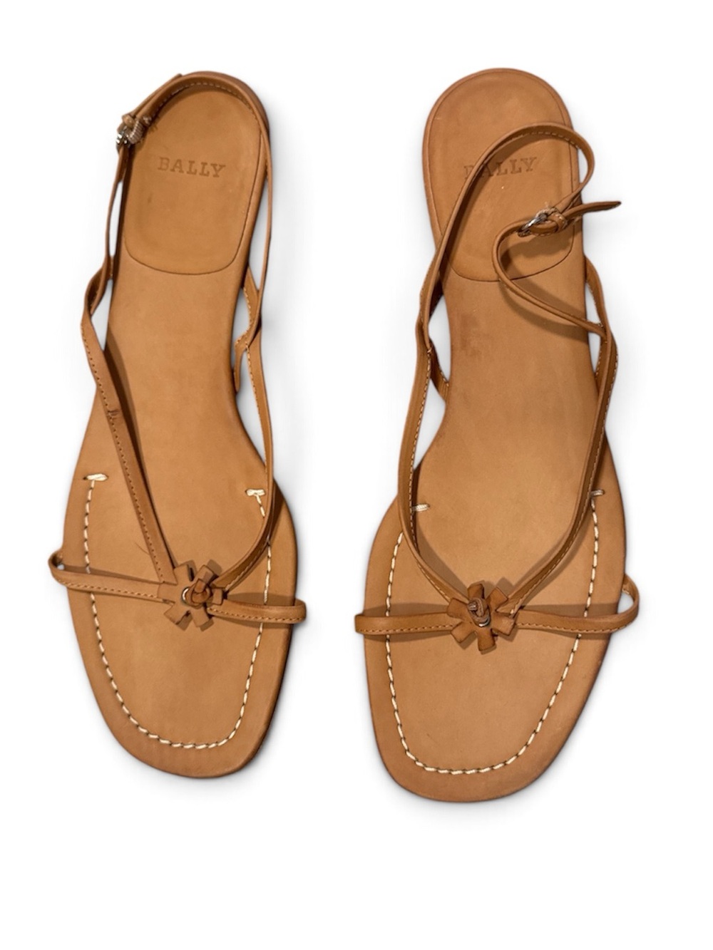 Camel leather Bally sandals - size 9.5